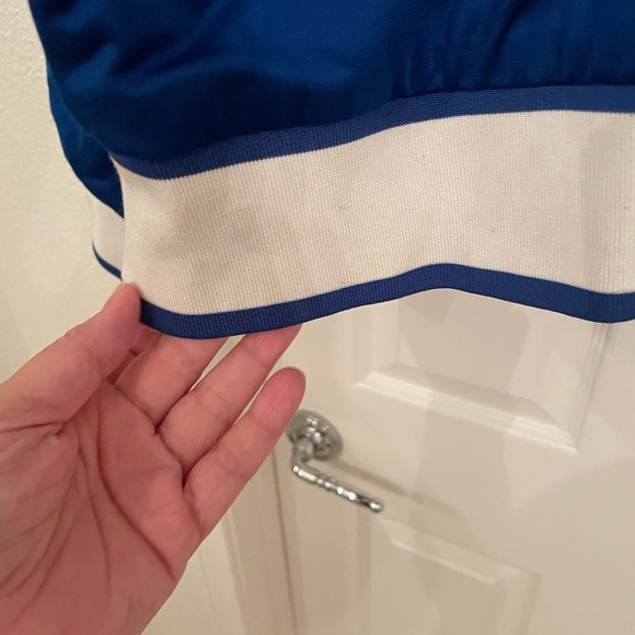 Used colorful adidas Blue Bomber Jacket *Discontinued* - Picture 7 of 8